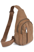 Load image into Gallery viewer, Crossbody Sling Bag- Brown

