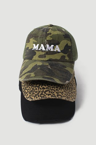 MAMA CAMO MESH BACK HAT