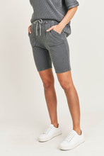 Load image into Gallery viewer, Waffled Mineral-Washed Lounge-Street Shorts
