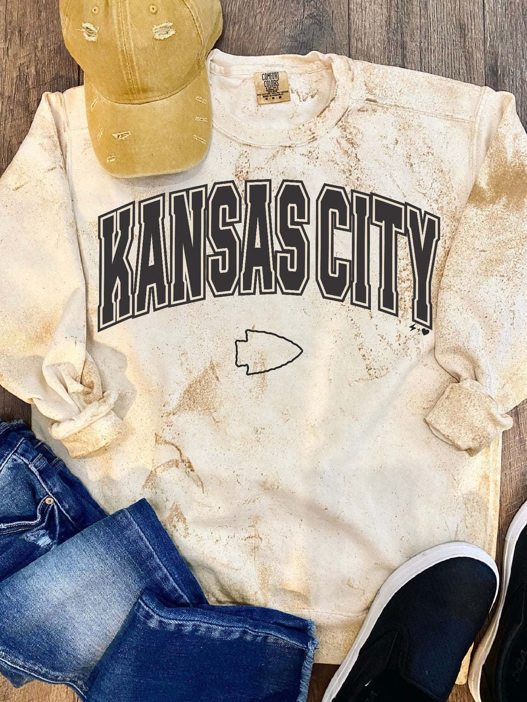 Varsity Comfort Colors Kansas City Sweatshirt