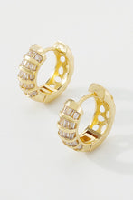 Load image into Gallery viewer, 18K Gold Plated Copper Charm Hoop Earrings
