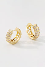 Load image into Gallery viewer, 18K Gold Plated Copper Charm Hoop Earrings
