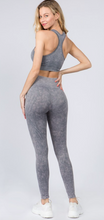 Load image into Gallery viewer, STONE WASHED LEGGINGS- GRAY
