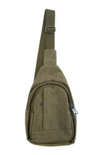 Load image into Gallery viewer, OLIVE CROSSBODY SLING BAG BACKPACK
