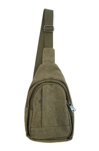 OLIVE CROSSBODY SLING BAG BACKPACK