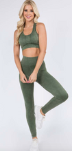 Load image into Gallery viewer, STONE WASHED LEGGINGS- GREEN
