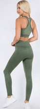 Load image into Gallery viewer, STONE WASHED LEGGINGS- GREEN
