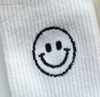 SMILES FOR DAYS NEON MID CALF SOCKS