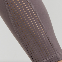 Load image into Gallery viewer, PERFORATED PANEL HIGHWAIST PERFORMANCE LEGGINGS- M. MOCHA

