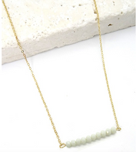 Load image into Gallery viewer, FACET BEAD BAR NECKLACE

