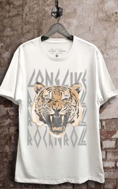 Long Live Rock an' Roll Graphic Tee – chloesprettynpinkboutique