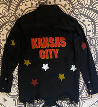 Load image into Gallery viewer, Kansas City Team Spirit Ultimate Shacket- Black wash
