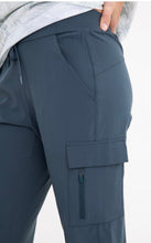 Load image into Gallery viewer, HIGH WAISTED MONO B CAPRI JOGGERS WITH POCKETS * NEW COLORS*
