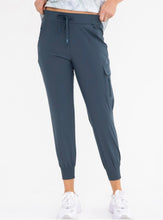 Load image into Gallery viewer, HIGH WAISTED MONO B CAPRI JOGGERS WITH POCKETS * NEW COLORS*
